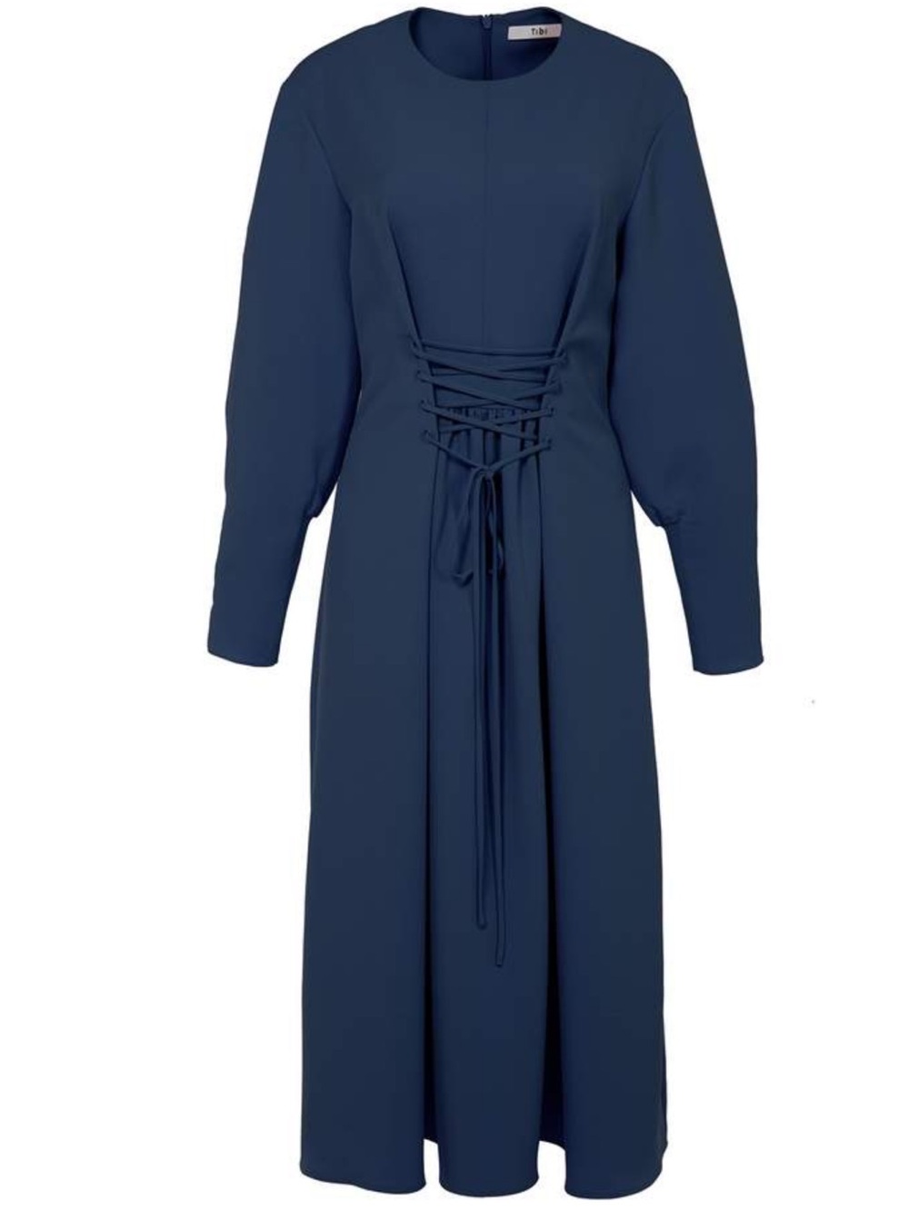 Tibi Drape Twill Lace-Up Corset Dress Size 4